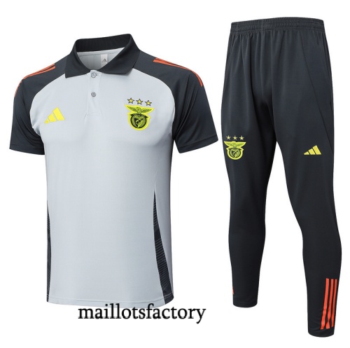 Achat Maillot d'entrainement Benfica Polo 2025/26 Gris/Orange Kit