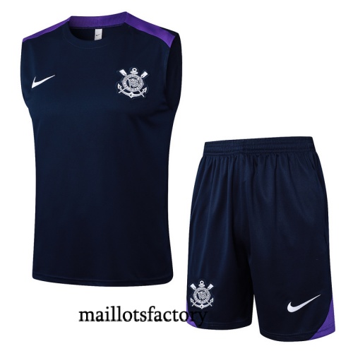 Soldes Maillot d'entrainement Corinthiens Debardeur 2025/26 Bleu Marine/Violet Kit