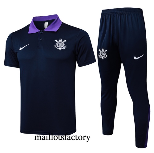 Site Maillot d'entrainement Corinthiens Polo 2025/26 Bleu Marine/Violet Kit