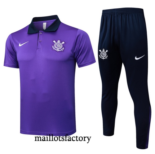 Site Maillot d'entrainement Corinthiens Polo 2025/26 violet/Bleu Marine Kit