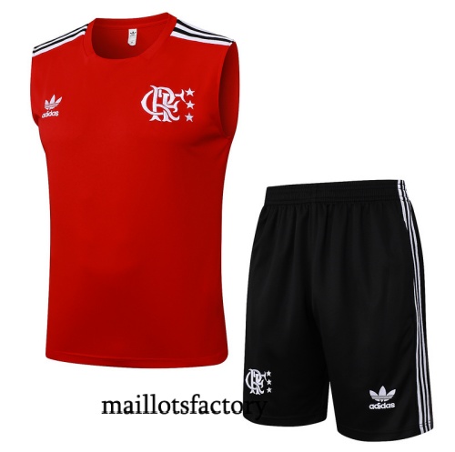 Achetez Maillot d'entrainement Flamengo Debardeur 2025/26 Rouge/Noir/Blanc Kit