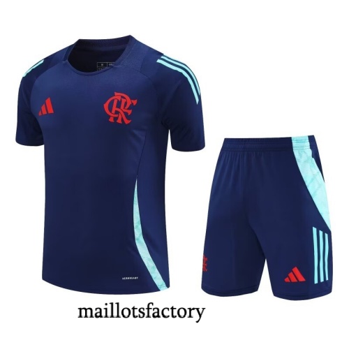 Achetez Maillot d'entrainement Flamengo Enfant + Shorts 2025/26 Bleu Marine/Vert Kit