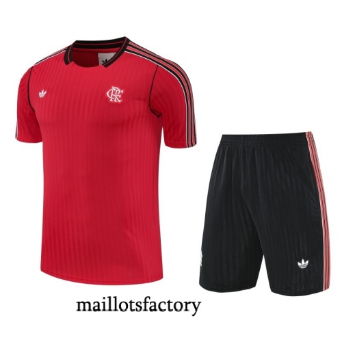 Site Maillot d'entrainement Flamengo + Shorts 2025/26 Rouge/Noir Kit