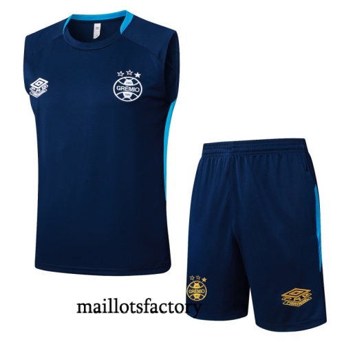 Site Maillot d'entrainement Gremio Debardeur 2025/26 Bleu Marine/bleu ciel Kit