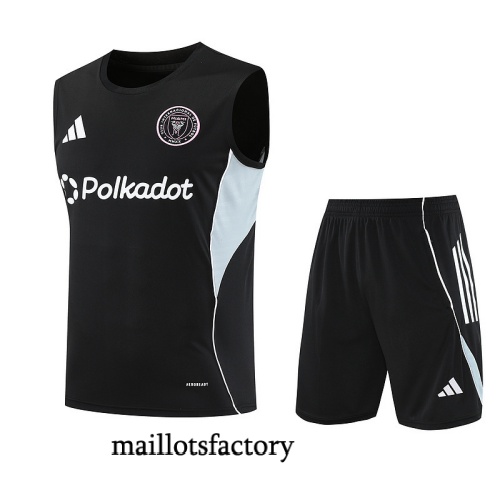 Achetez Maillot d'entrainement Inter Miami Debardeur 2025/26 Noir/Vert/Blanc Kit