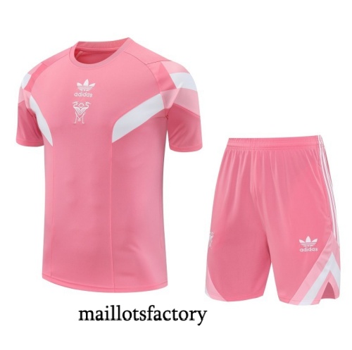 Achetez Maillot d'entrainement Inter Miami + Shorts 2025/26 Rose/Blanc Kit