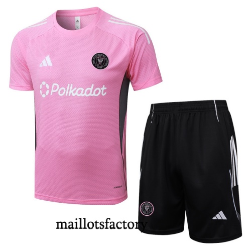 Site Maillot d'entrainement Inter Miami + Shorts 2025/26 Rose/Noir Kit