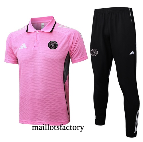 Achat Maillot d'entrainement Inter Miami Polo 2025/26 Rose/Noir/Blanc Kit