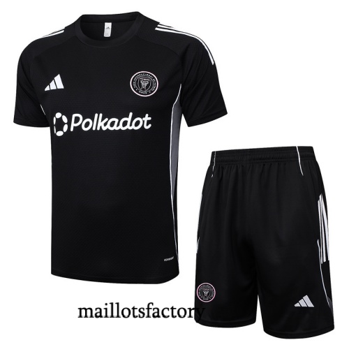 Site Maillot d'entrainement Inter Miami + Shorts 2025/26 Noir/Blanc/Gris Kit