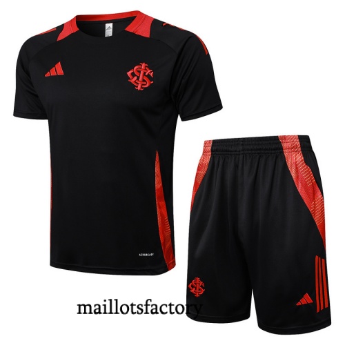 Site Maillot d'entrainement SC Internacional + Shorts 2025/26 Noir/Rouge Kit
