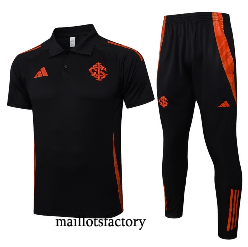 Achat Maillot d'entrainement SC Internacional Polo 2025/26 Noir/Orange Kit