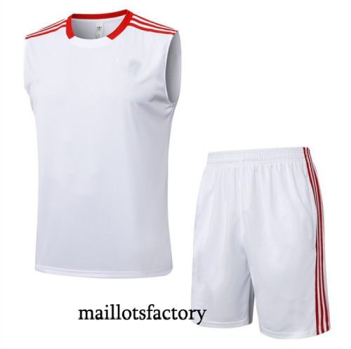 Grossiste Maillot d'entrainement Bayern Munich Debardeur 2025/26 Blanc/Rouge Kit