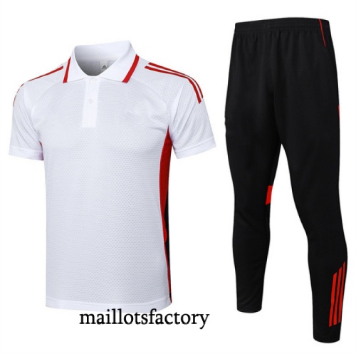 Achetez Maillot d'entrainement Bayern Munich Polo 2025/26 Blanc/Noir/Rouge Kit