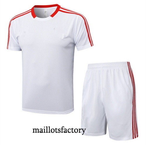 Site Maillot d'entrainement Bayern Munich + Shorts 2025/26 Blanc/Rouge Kit