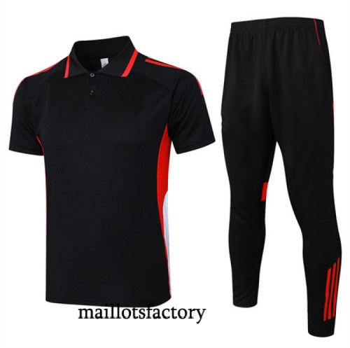 Achetez Maillot d'entrainement Bayern Munich Polo 2025/26 Noir/Rouge Kit