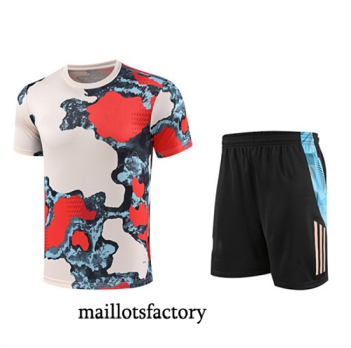 Achat Maillot d'entrainement Bayern Munich + Shorts 2025/26 Rouge/Noir/Bleu Kit
