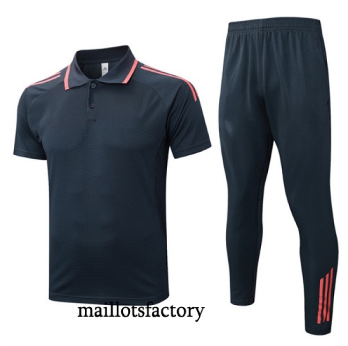 Site Maillot d'entrainement Bayern Munich Polo 2025/26 Gris foncé/Orange Kit