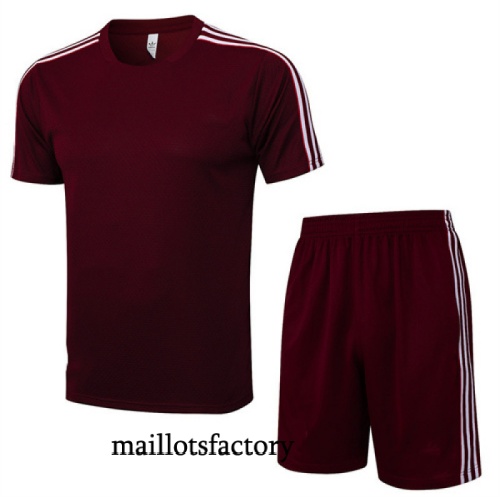 Achetez Maillot d'entrainement Bayern Munich + Shorts 2025/26 Rouge/Blanc Kit