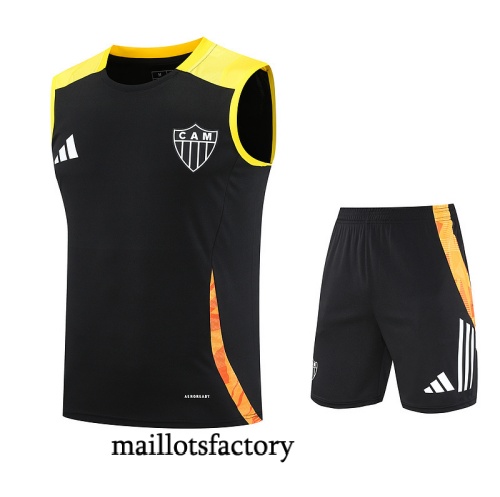 Soldes Maillot d'entrainement Atletico Mineiro Debardeur 2025/26 Noir/Jaune Kit