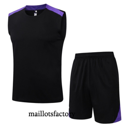 Grossiste Maillot d'entrainement Barcelone Debardeur 2025/26 Noir/Violet Kit