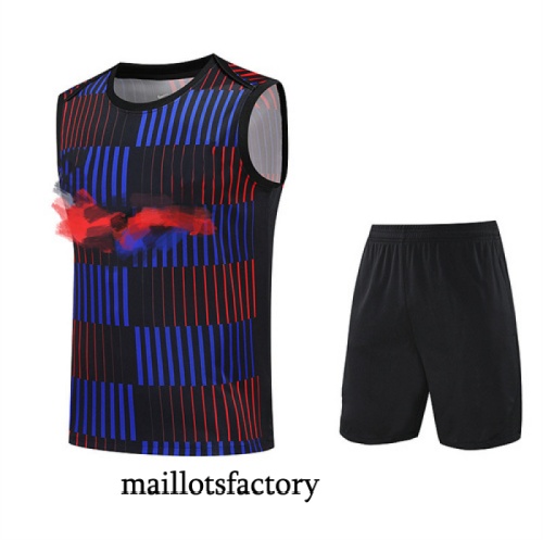 Site Maillot d'entrainement Barcelone Debardeur 2025/26 Bleu/Rouge/Noir Kit