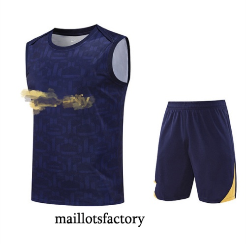 Achat Maillot d'entrainement Barcelone Debardeur 2025/26 Bleu/Jaune Kit