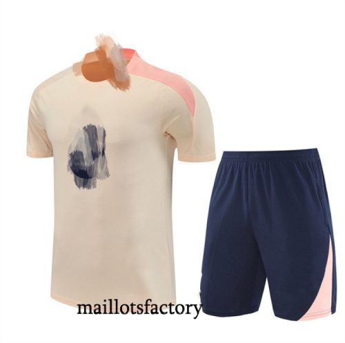 Site Maillot d'entrainement Barcelone Enfant + Shorts 2025/26 Jaune/Bleu/Rose Kit