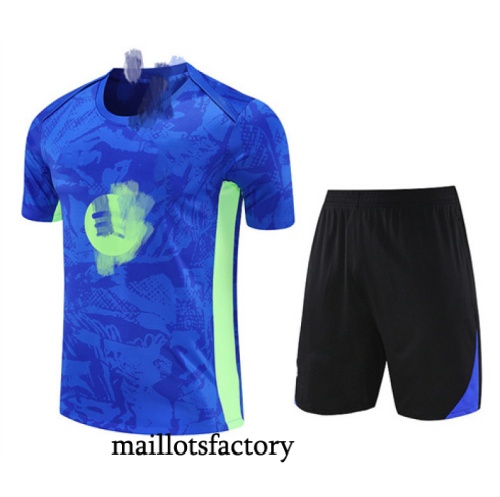 Achetez Maillot d'entrainement Barcelone + Shorts 2025/26 Bleu/Noir Kit
