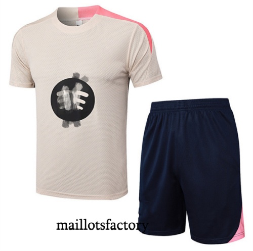 Achat Maillot d'entrainement Barcelone + Shorts 2025/26 Jaune/Bleu/Rose Kit