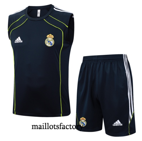 Achetez Maillot d'entrainement Real Madrid Debardeur 2025/26 Vert/Vert/Blanc Kit
