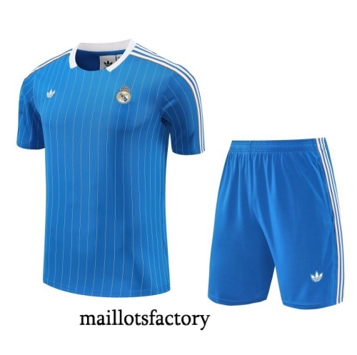 Soldes Maillot d'entrainement Real Madrid Shorts 2025/26 bleu ciel/Blanc Kit