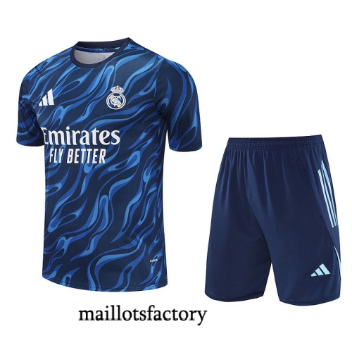 Achat Maillot d'entrainement Real Madrid + Shorts 2025/26 Bleu Marine Kit