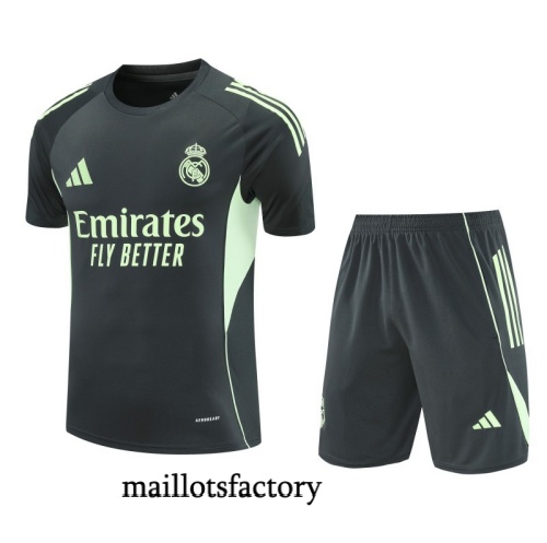 Achetez Maillot d'entrainement Real Madrid + Shorts 2025/26 Bleu Marine/Vert Kit