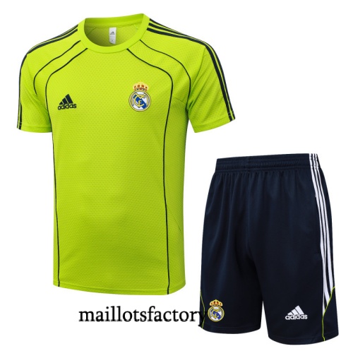 Site Maillot d'entrainement Real Madrid + Shorts 2025/26 Vert/Noir Kit