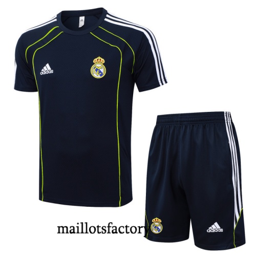 Soldes Maillot d'entrainement Real Madrid + Shorts 2025/26 Vert/Blanc/Vert Kit