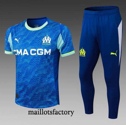 Site Maillot d'entrainement Marseille 2025/26 Bleu/Jaune Kit
