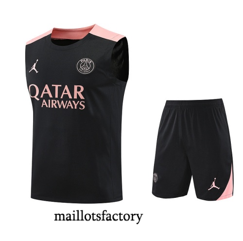 Achat Maillot d'entrainement PSG Debardeur 2025/26 Noir/Rose Kit