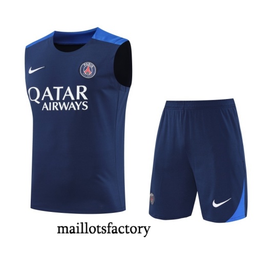 Achetez Maillot d'entrainement PSG Debardeur 2025/26 Bleu Clair Kit