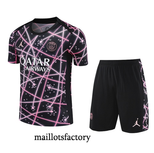 Achetez Maillot d'entrainement PSG + Shorts 2025/26 Rose/Noir Kit