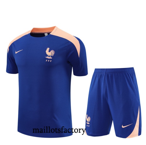 Site Maillot d'entrainement France + Shorts 2025/26 Bleu Kit