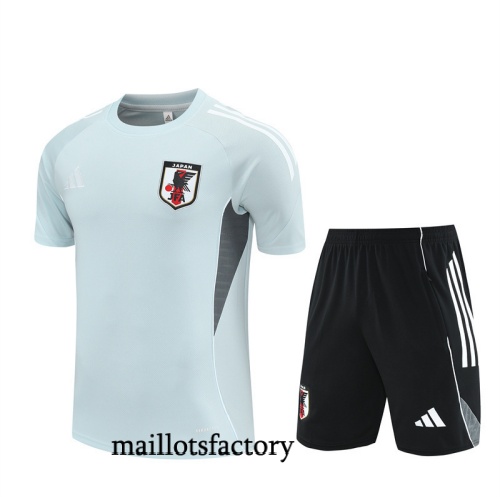 Achetez Maillot d'entrainement Japon + Shorts 2025/26 Gris/Noir Kit