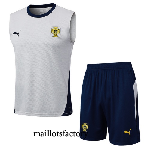 Achat Maillot d'entrainement Portugal Debardeur 2025/26 Blanc/Bleu Marine Kit