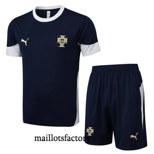 Achat Maillot d'entrainement Portugal + Shorts 2025/26 Bleu Marine/Blanc Kit