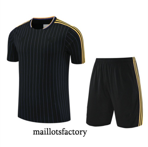 Site Maillot d'entrainement Manchester United Shorts 2025/26 Noir/Jaune Kit