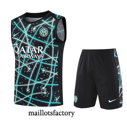Soldes Maillot d'entrainement Inter Milan Debardeur 2025/26 Noir Kit