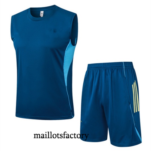 Achetez Maillot d'entrainement Juventus Debardeur 2025/26 Bleu Clair/Jaune Kit