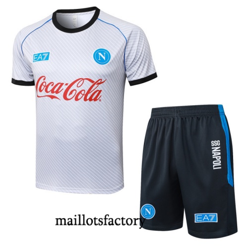 Achat Maillot d'entrainement Naples + Shorts 2025/26 Gris Kit