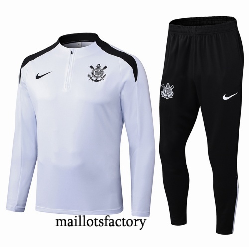 Soldes Survetement Corinthiens 2025/26 Blanc/Noir