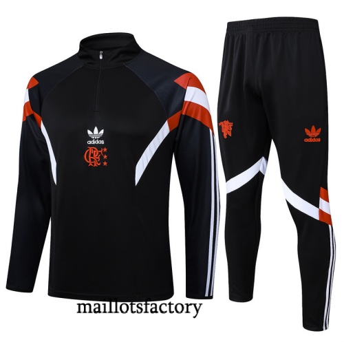 Site Survetement Flamengo 2025/26 Noir/Blanc/Orange