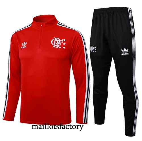 Soldes Survetement Flamengo 2025/26 Rouge/Noir/Blanc